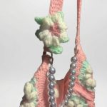 Crocheted Puffy Daisy Purse Set