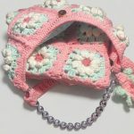 Crocheted Puffy Daisy Purse Set