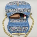 Woven Clutch with Shoulder Chain