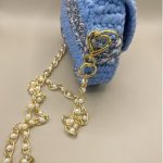 Woven Clutch with Shoulder Chain