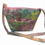 Triple Zipper Quilted Crossbody — Pink Batik