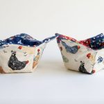 Reversible Chicken Print Bowl Cozies