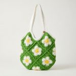 Flower Power Crocheted Lined Tote