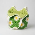Flower Power Crocheted Lined Tote