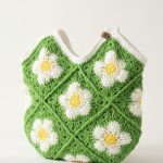 Flower Power Crocheted Lined Tote