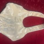 Creamy Damask Brocade Slouchy Tote